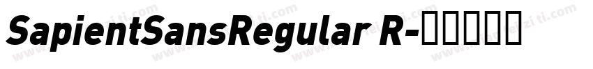 SapientSansRegular R字体转换